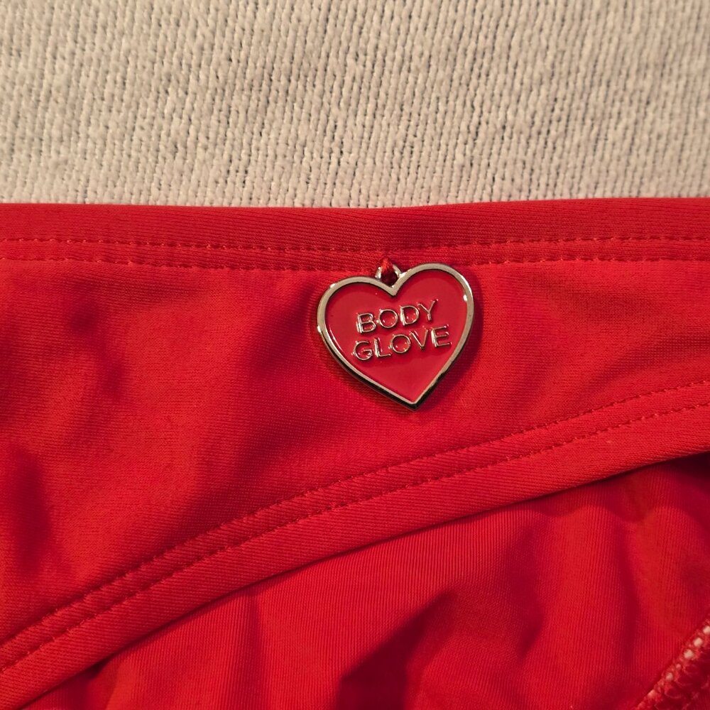 Body Glove Large L Bikini Bottom Smoothie Basic Solid Fuller Womens True Red NEW - Picture 3 of 11